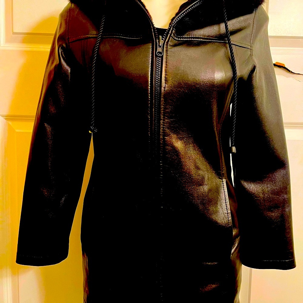 Real mink/leather coat…Reversible
